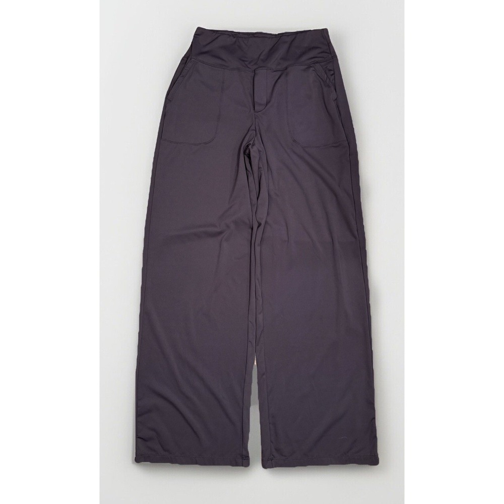 Willit Size Large Brown Wide Leg‎ Athletic Work Pants Light Weight Front Pockets